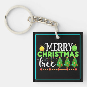 Merry Christmas Tree-34564 Keychain