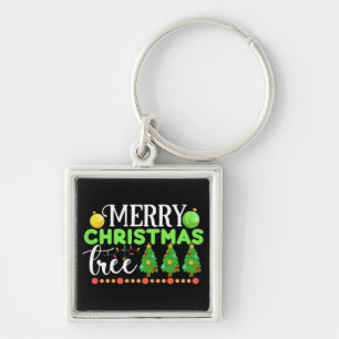 Merry Christmas Tree-34564 Keychain