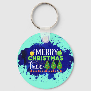 Merry Christmas Tree-34564 Keychain