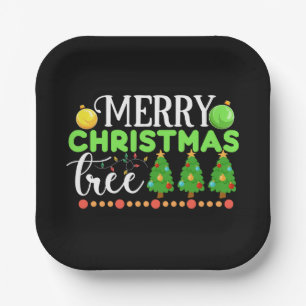Merry Christmas Tree-34564 Paper Plates