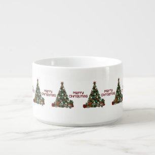 Merry Christmas Tree Chili Bowl