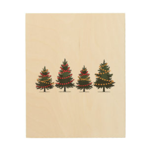 Merry Christmas Tree Christmas Shirts For Women An Wood Wall Art