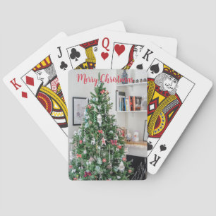 Merry Christmas Tree Classic Playing Cards