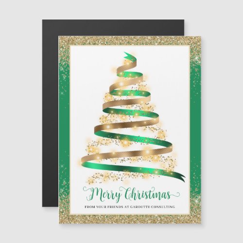 Merry Christmas Tree Corporate Holiday Magnet
