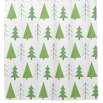 Merry Christmas  Tree Decor  Shower Curtain by AestheticJourneys at Zazzle