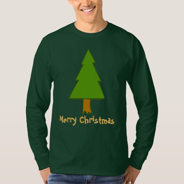 Merry Christmas Tree, edit text T-Shirt (Front)