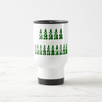 Merry Christmas Tree Font 15 Oz Stainless Steel Travel Mug