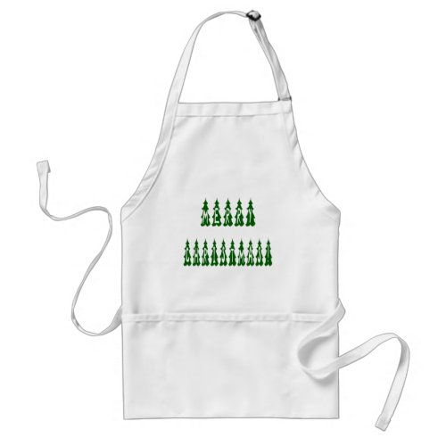 Merry Christmas Tree Font Adult Apron