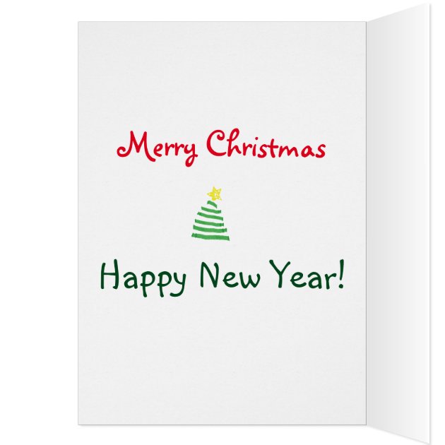 Merry Christmas Tree Greeting Card