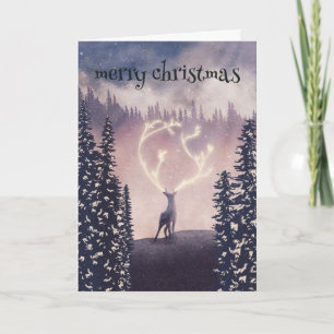 Merry Christmas Tree Holiday Card