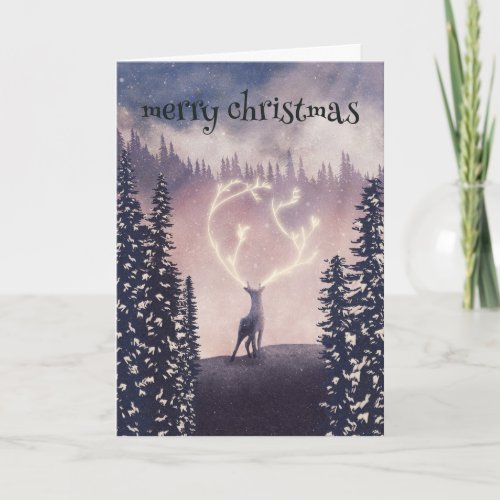 Merry Christmas Tree Holiday Card