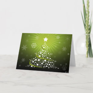 Merry Christmas Tree Holiday Card