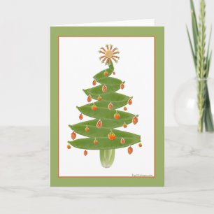 Merry Christmas Tree Holiday Card