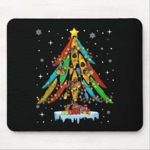 Merry Christmas Tree Kayak Kayaking - Uni-adults, Mouse Pad