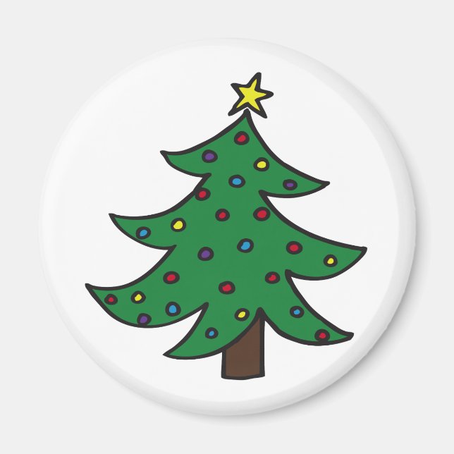 Merry Christmas Tree Magnet (Front)