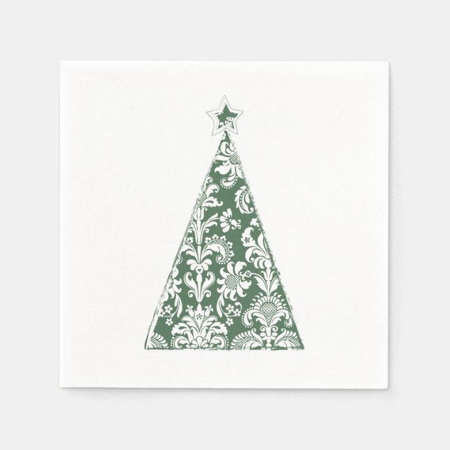Merry Christmas Tree Napkins (Front)