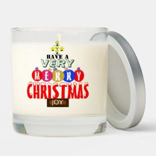 Merry Christmas Tree Peace on Earth Scented Candle