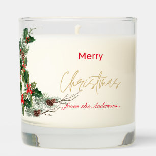 Merry Christmas Tree Personalized Scented Candle
