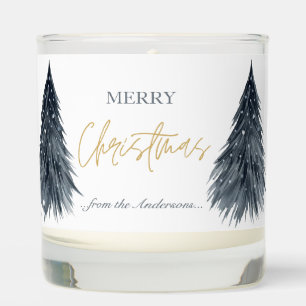 Merry Christmas Tree Personalized Scented Candle
