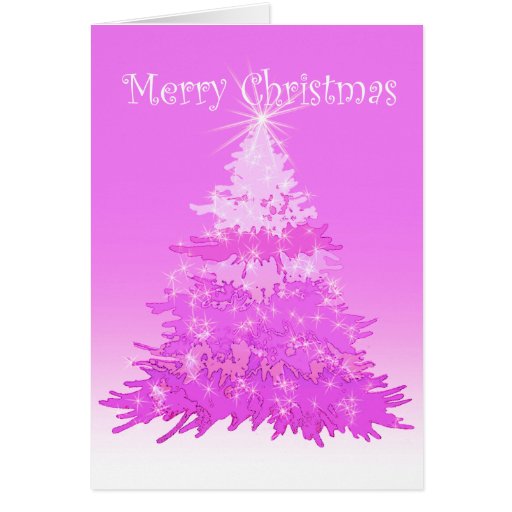 Pink Christmas Cards, Pink Christmas Card Templates, Postage ...