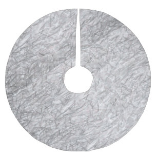 Merry Christmas Tree Skirt Silver