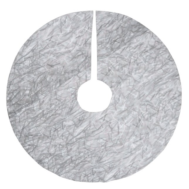 Merry Christmas Tree Skirt Silver (Front)