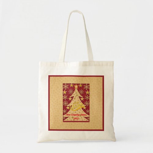 Merry Christmas Tree Snowflake  Star Silhouettes Tote Bag