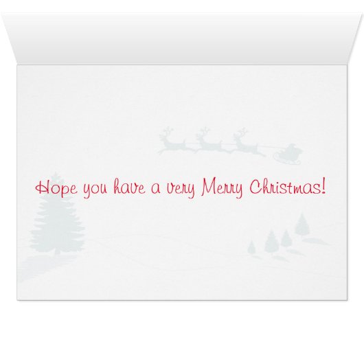 Merry Christmas Tree with Raiding Reindeer (Inside Horizontal (Bottom))