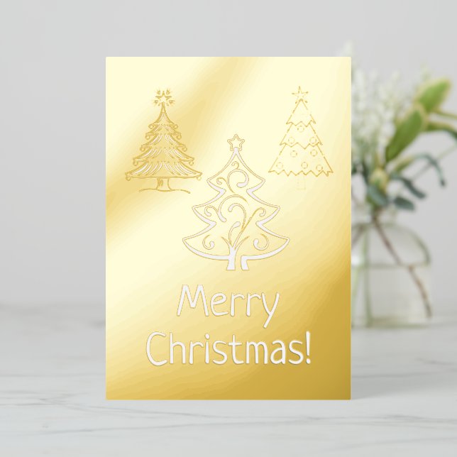Merry Christmas Tree Xmas Holiday with Your Words (Standing Front)