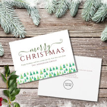 Merry Christmas Trees Corporate Business Logo