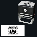 Merry Christmas Trees Elegant Leaves Vintage Self-inking Stamp<br><div class="desc">Christmas Party Elegant Leaves Vintage self-inking stamp. Unique,  beautiful,  stylish design. Easy to be personalized.</div>