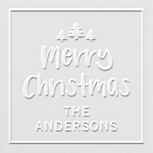 Merry Christmas Trees Embosser