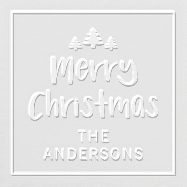 Merry Christmas Trees Embosser (Design)