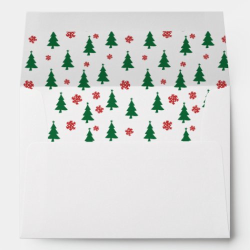 Merry Christmas Trees Envelope