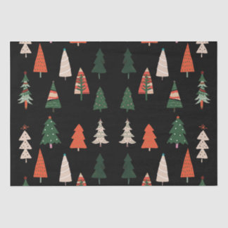 Merry Christmas Trees Festive Tissue Paper