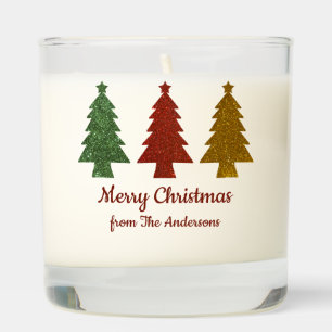 Merry Christmas Trees Scented Candle