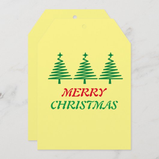 Merry Christmas Trendy Holiday (Front/Back)