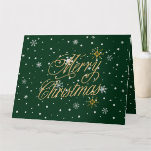 Merry Christmas Trendy Holiday Card