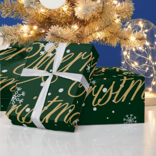  Merry Christmas Trendy Holiday  Wrapping Paper