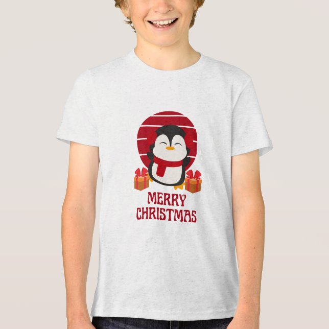 Merry Christmas Tri-Blend Shirt (Front)