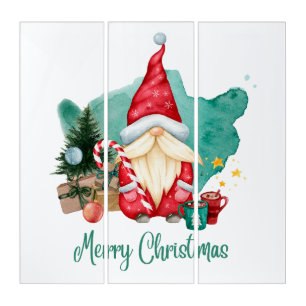 merry christmas triptych