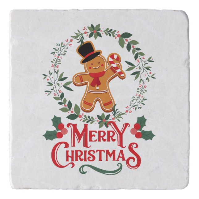 Merry Christmas Trivet (Front)
