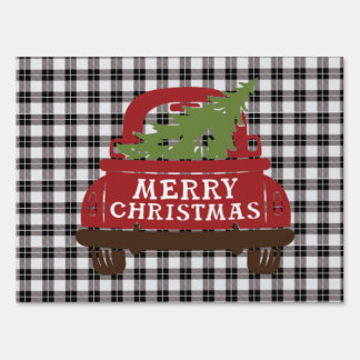 MERRY CHRISTMAS TRUCK SIGN