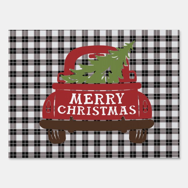 MERRY CHRISTMAS TRUCK SIGN (Front)