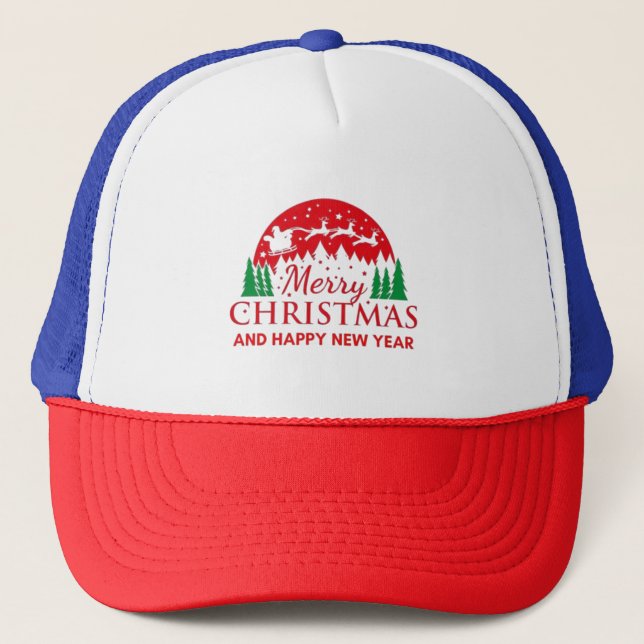 Merry Christmas  Trucker Hat (Front)