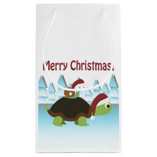 Merry Christmas! Turtle and Snail Small Gift Bag