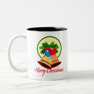 Merry Christmas Two-Tone Coffee Mug