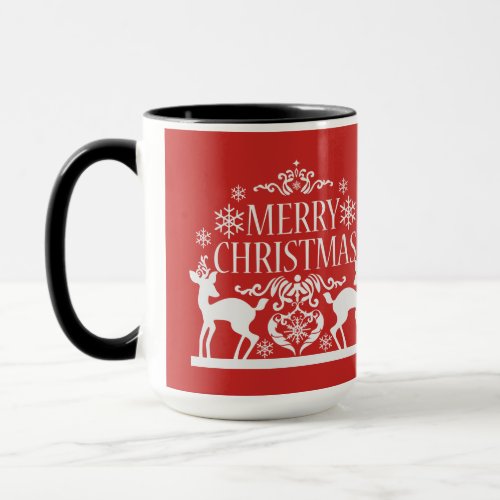 Merry Christmas Two Tone Mug_Red Mug