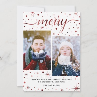 Joyous Vertical Holiday Cards - Custom Holiday Cards | Zazzle