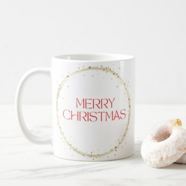 Merry Christmas typography coffee mug  (Creator Uploaded)